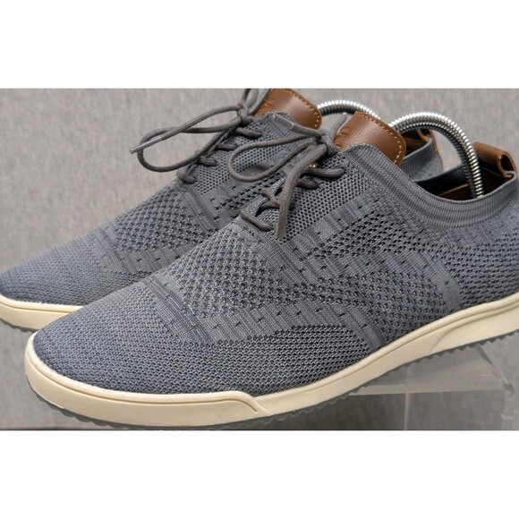 Izod Men Casual Lace Up Oxfords Breeze Knitted Fabric Memory Foam GRAY 8 - Picture 1 of 10